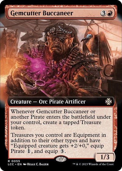 Gemcutter Buccaneer (Extended Art) (Commander: The Lost Caverns of Ixalan) Light Play