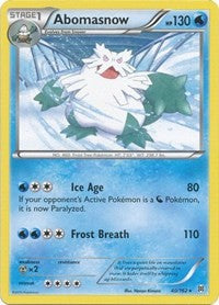 Abomasnow (XY - BREAKthrough) Damaged / Poor Reverse Holofoil