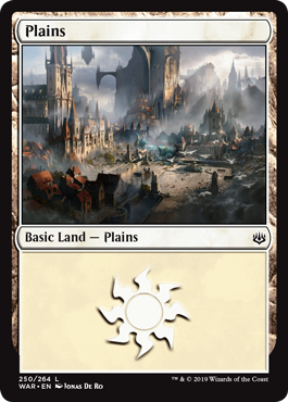 Plains (250) (War of the Spark) Light Play