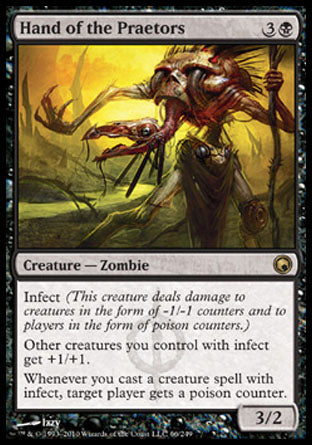 Hand of the Praetors (Scars of Mirrodin) Light Play