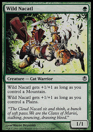 Wild Nacatl (Duel Decks: Ajani vs Nicol Bolas) Light Play