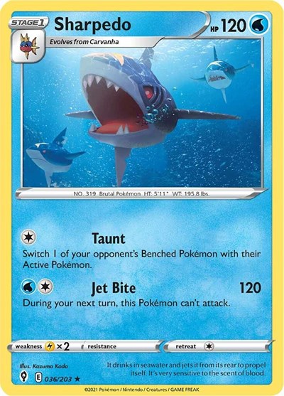 Sharpedo (SWSH07: Evolving Skies) Light Play