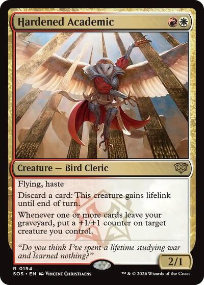 Hardened Academic (Secrets of Strixhaven) Light Play