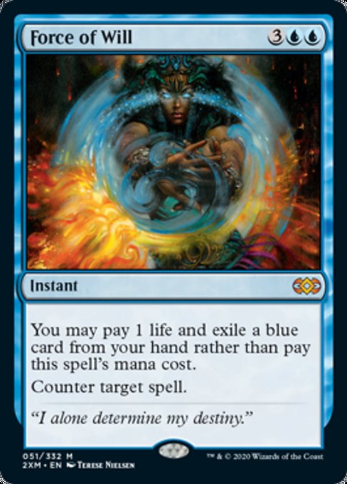 Force of Will (Double Masters) Near Mint Foil