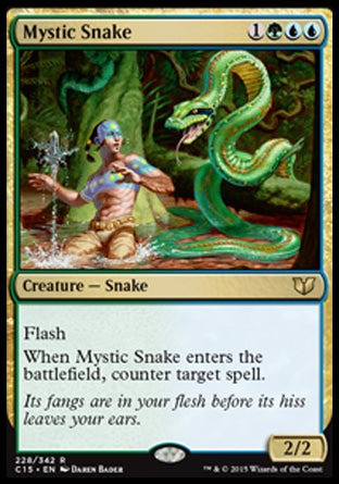 Mystic Snake (Commander 2015) Light Play