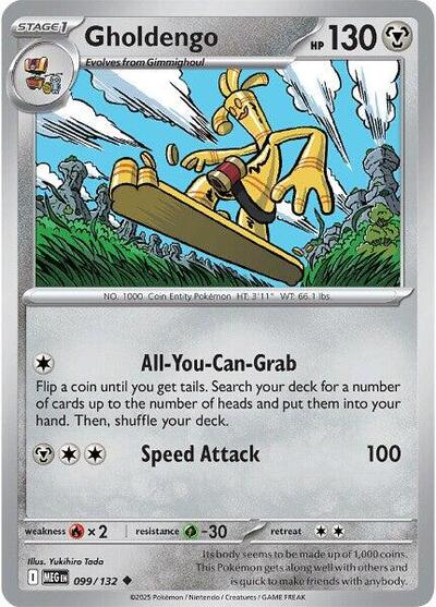 Gholdengo (ME01: Mega Evolution) Light Play Reverse Holofoil