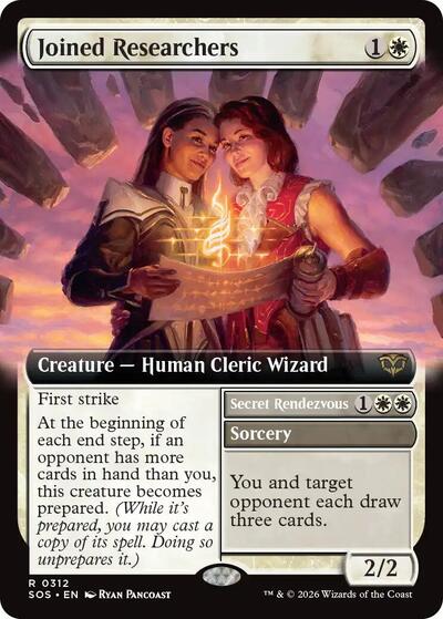 Joined Researchers (Extended Art) (Secrets of Strixhaven) Light Play Foil