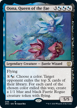 Oona, Queen of the Fae (Commander 2020 Zendikar Rising) Light Play