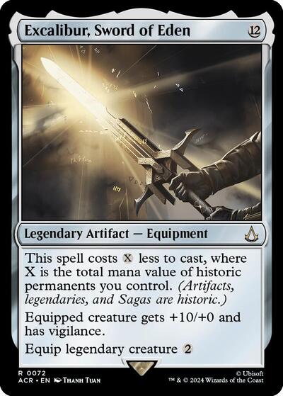Excalibur, Sword of Eden (Universes Beyond: Assassin's Creed) Light Play Foil