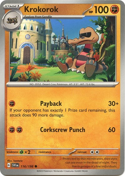 Krokorok (Scarlet and Violet: Base Set) Light Play Reverse Holofoil