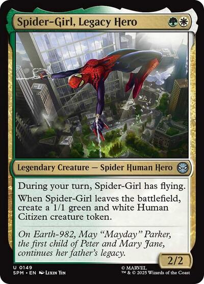 Spider-Girl, Legacy Hero (Marvel's Spider-Man) Light Play Foil