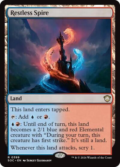 Restless Spire (Commander: Secrets of Strixhaven) Light Play