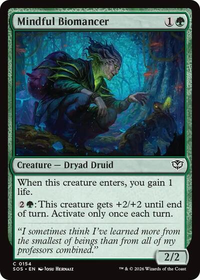 Mindful Biomancer (Secrets of Strixhaven) Light Play