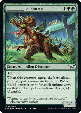________-o-saurus (Unfinity) Light Play