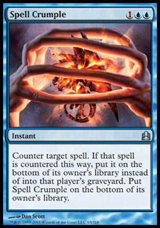 Spell Crumple (Commander) Light Play