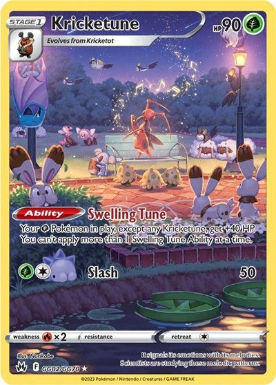 Kricketune (Crown Zenith: Galarian Gallery) Near Mint Holofoil