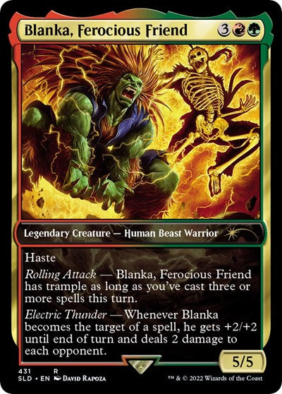 Blanka, Ferocious Friend (Secret Lair) Light Play Foil