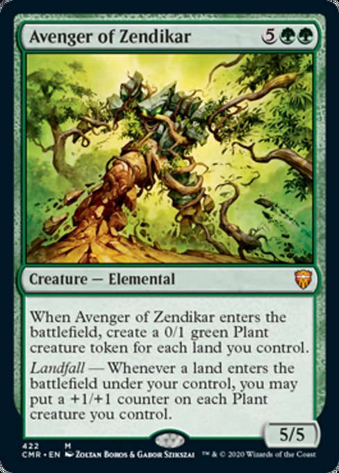 Avenger of Zendikar (Commander 2020 Commander Legends) Light Play