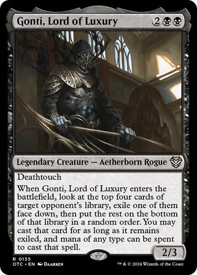 Gonti, Lord of Luxury (Commander: Outlaws of Thunder Junction) Light Play