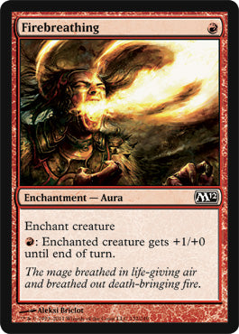Firebreathing (Magic 2012 Core Set) Light Play