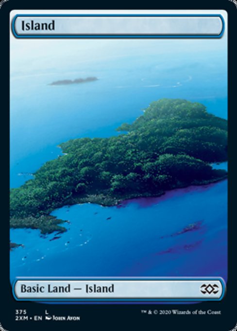 Island (375) (Double Masters) Light Play