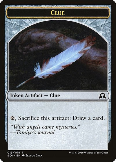 Clue Token (13) (Shadows Over Innistrad) Light Play