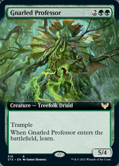 Gnarled Professor (Extended Art) (Strixhaven) Light Play