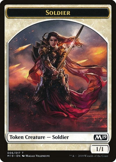 Soldier Token (Core Set 2019) Light Play