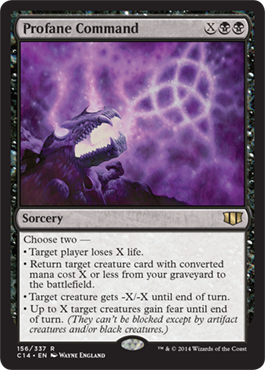 Profane Command (Commander 2014 Edition) Light Play