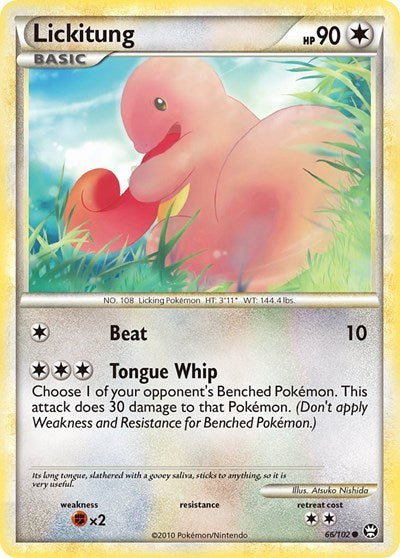 Lickitung (Triumphant) Damaged / Poor Reverse Holofoil
