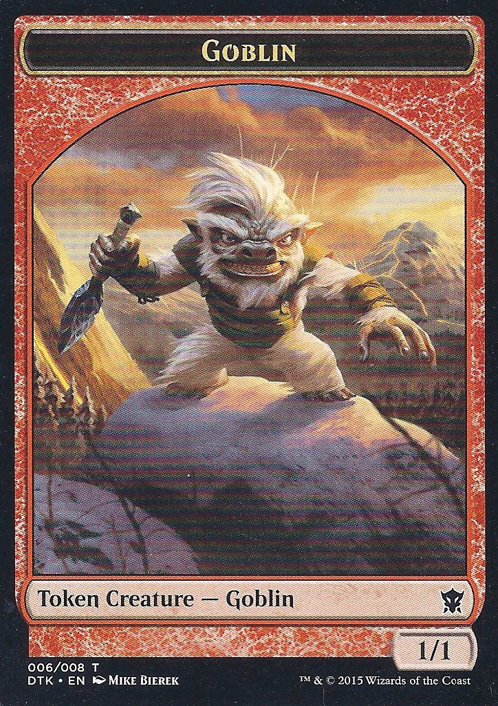 Goblin Token (Dragons of Tarkir) Light Play