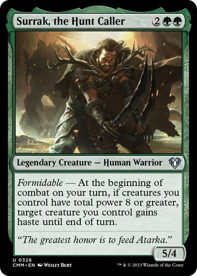 Surrak, the Hunt Caller (Commander Masters) Light Play Foil