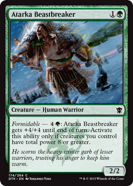 Atarka Beastbreaker (Dragons of Tarkir) Light Play