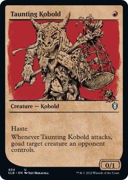 Taunting Kobold (Showcase) (Commander Legends: Battle for Baldur's Gate) Light Play