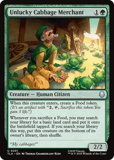 Unlucky Cabbage Merchant (Avatar: The Last Airbender) Light Play