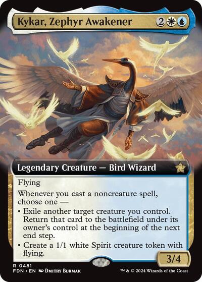 Kykar, Zephyr Awakener (Extended Art) (Foundations) Light Play