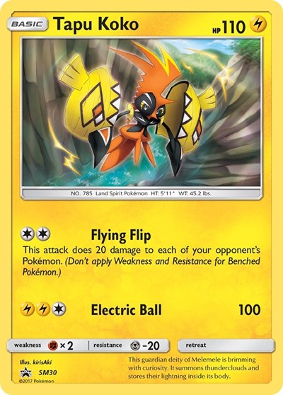 Tapu Koko - SM30 (SM Promos) Damaged / Poor Holofoil