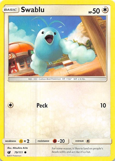 Swablu (SM - Crimson Invasion) Medium Play