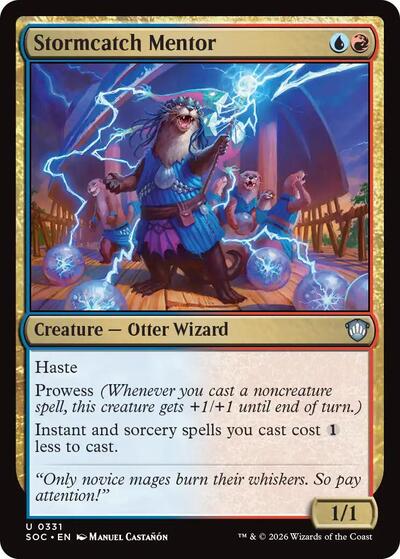 Stormcatch Mentor (Commander: Secrets of Strixhaven) Light Play