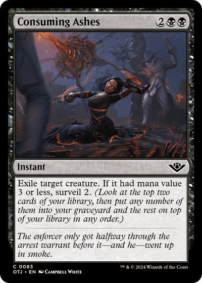 Consuming Ashes (Outlaws of Thunder Junction) Light Play Foil