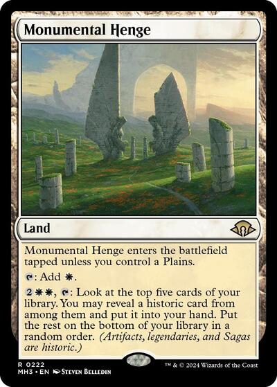 Monumental Henge (Modern Horizons 3) Light Play
