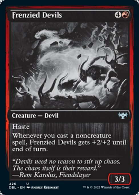 Frenzied Devils (Innistrad: Double Feature) Light Play