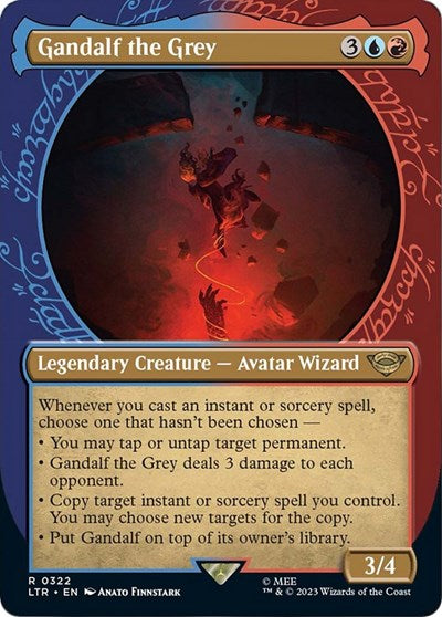 Gandalf the Grey (Showcase) (Universes Beyond: The Lord of the Rings: Tales of Middle-earth) Light Play Foil