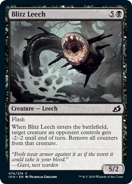 Blitz Leech (Ikoria: Lair of Behemoths) Light Play