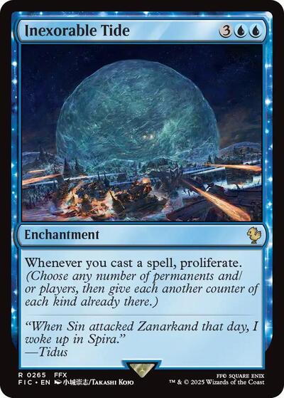 Inexorable Tide (Commander: FINAL FANTASY) Light Play