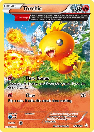 Torchic (Omega) (XY - Primal Clash) Near Mint