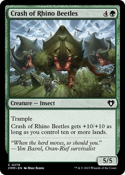 Crash of Rhino Beetles (Commander Masters) Light Play