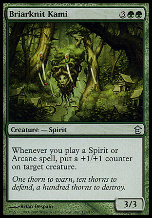 Briarknit Kami (Saviors of Kamigawa) Heavy Play Foil