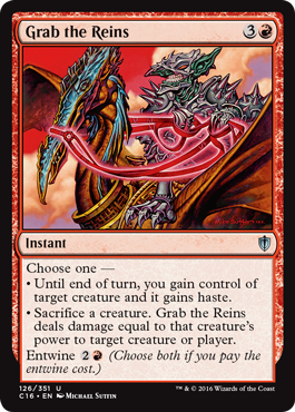 Grab the Reins (Commander 2016 Edition) Light Play