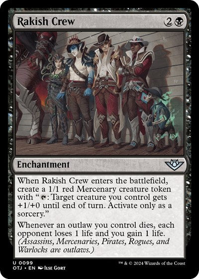 Rakish Crew (Outlaws of Thunder Junction) Light Play Foil